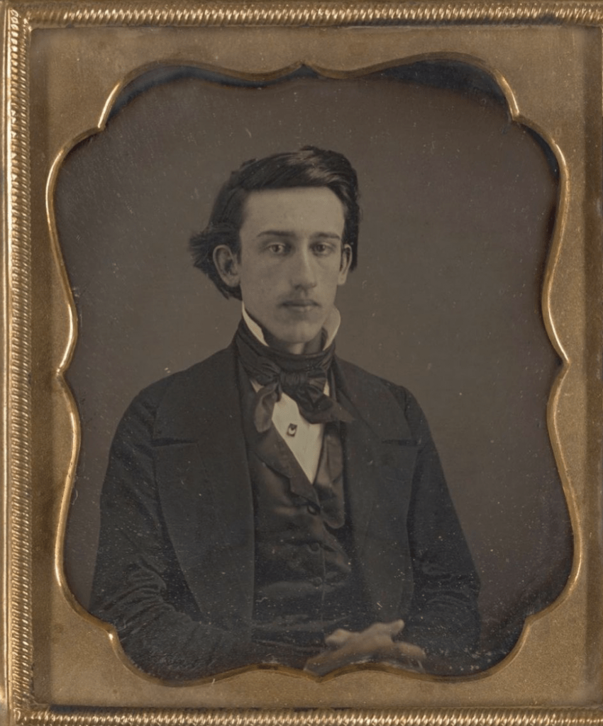 Daguerrotype with gold frame