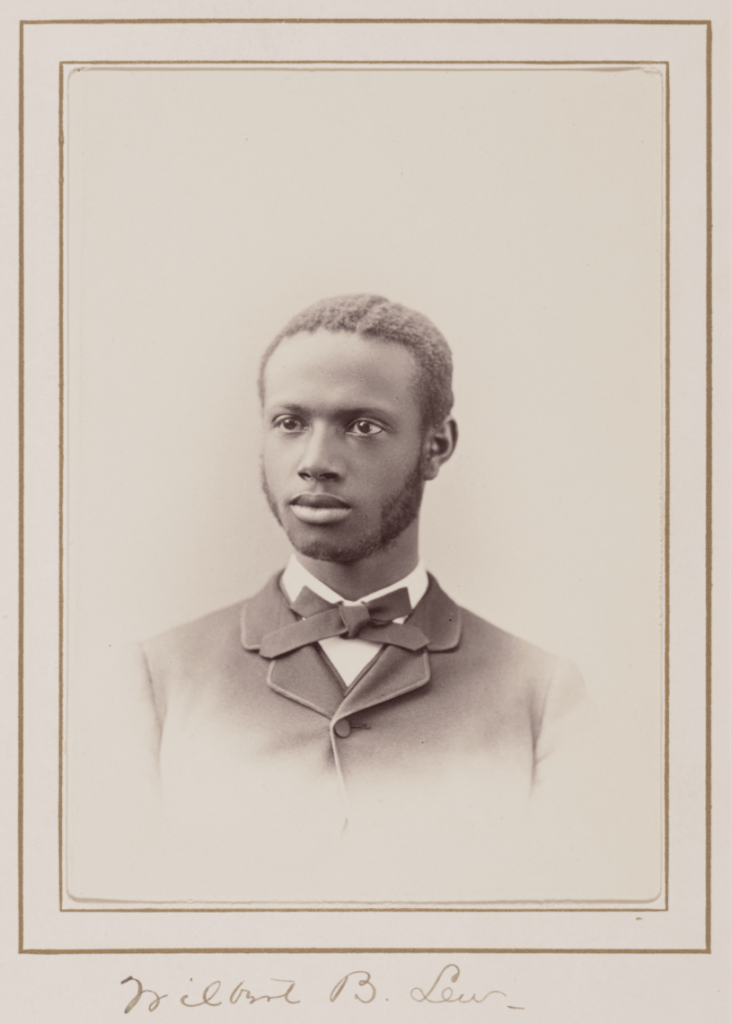 black and white portrait of Wilbert Lew