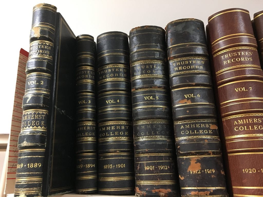 Volumes 2 - 7 of the Board of Trustees minutes